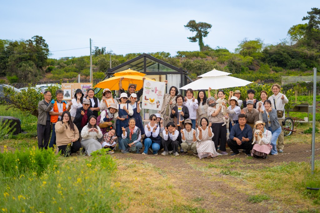 올바른농부장 장터 모습